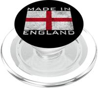 Drapeau de la Croix de Saint Georges né et élevé en Angleterre PopSockets PopGrip pour MagSafe