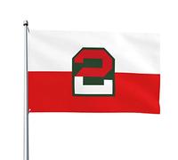 Drapeau De La Deuxième Armée Des États-Unis Drapeaux Décoratif Avec Œillets Drapeaux De Jardin Drôle Bannière Pour Extérieure Porche Pelouse 90X150 Cm