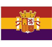 DRAPEAU DE LA DEUXIÈME REPUBLIQUE ESPAGNOLE BOUCHON XL. QUALITÉ Satin PREMIUM 120D. Grande taille 150 x 90 cm