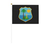 Drapeau de la Fédération de cricket des Antilles, drapeau à main double fa