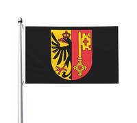 Drapeau De La Fierté Armoiries De Genève Amusant Bannière De Cour Double Face Décoration De Drapeau Pour Ferme Maison Fête 3X5 Ft