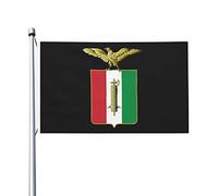 Drapeau De La Fierté Armoiries De La République Sociale Italienne Double Face Bannière De Cour Imperméable Drapeau De Bienvenue Pour Balcon Porche D'Intérieur 3X5 Ft