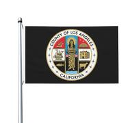 Drapeau De La Fierté Comté De Los Angeles Double Face Bannière Décorative Imperméable Décoration De Jardin Pour Intérieur Ferme Porche 3X5 Ft