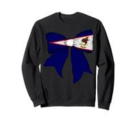 Drapeau de la fierté des Samoa américaines pour Fille Coquette Bow Sweatshirt