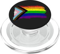 Drapeau de la fierté du progrès inclusif Gay Pride LGBTQ PopSockets PopGrip pour MagSafe