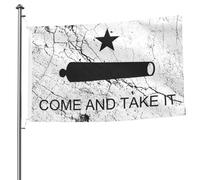 Drapeau De La Fierté Effet De Texture Texas Come And Take It Imperméable Bannière Uv Fade Résistant Drapeau De Jardin Pour Ferme Intérieur Porche 3X5 Ft