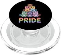 Drapeau de la fierté Gay de Castor Arc-en-Ciel PopSockets PopGrip pour MagSafe