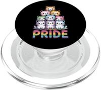 Drapeau de la fierté Gay de Chat Arc-en-Ciel PopSockets PopGrip pour MagSafe
