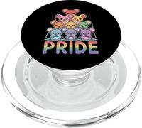 Drapeau de la fierté Gay de la Souris Arc-en-Ciel PopSockets PopGrip pour MagSafe