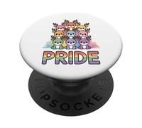 Drapeau de la fierté Gay Pride Arc-en-Ciel Mois Ally Renne PopSockets PopGrip Adhésif