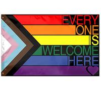 Drapeau de la fierté Gay Pride LGBT arc-en-ciel avec œillets en laiton pour l'extérieur 9,1 x 1,5 m