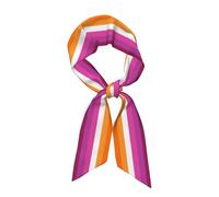 Drapeau De La Fierté Lesbienne, Longue Écharpe En Soie, Écharpe, Accessoires Vestimentaires, Écharpe En Polyester Imprimé, Accessoires De Sac De Vêtements,3,1x46,9 pouces