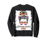 Drapeau de la fierté Lesbienne pour Femme avec Citation Amusante Sweatshirt