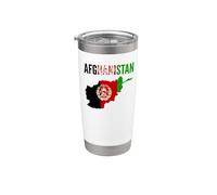 Drapeau de la fierté nationale de l'Afghanistan Gobelet isotherme en acier inoxydable double paroi