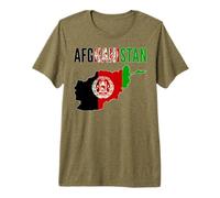 Drapeau de la fierté Nationale de l'Afghanistan T-Shirt Haut de Gamme