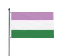 Drapeau de la fierté queer 3 x 5 pieds, résistant à la décoloration, pour extérieur, intérieur, maison, jardin, cour, panneau décoratif