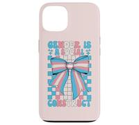 Drapeau de la fierté Trans transgenre Le Genre est Une Construction Sociale Coque pour iPhone 13