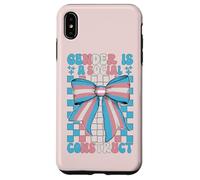 Drapeau de la fierté Trans transgenre Le Genre est Une Construction Sociale Coque pour iPhone XS Max
