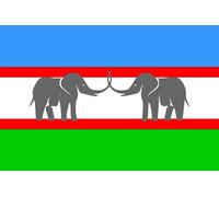 Drapeau De La Fierté Union Nationale Africaine De Caprivi De L'État Libre De La Bande Amusant Bannière De Cour Imperméable Drapeau Décoratif De Jardin Pour Intérieur Porche Fête 3X5 Ft