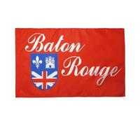 Drapeau De La Fierté Ville De Baton Rouge Durable Bannière Décorative Uv Fade Résistant Drapeau Décoratif De Jardin Pour Pelouse Ferme Extérieure 3X5 Ft
