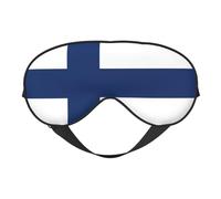 Drapeau de la Finlande 10 Drapeau de la Finlande Masques de sommeil Sangle réglable Masque pour les yeux doux pour femmes Hommes Voyage Travail Maison