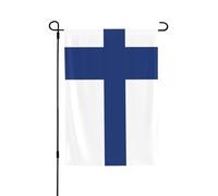 Drapeau de la Finlande. Convient pour l'intérieur et l'extérieur, parfait pour la maison, le jardin, les événements et les expositions patriotiques.