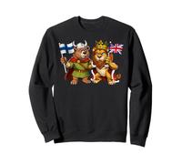 Drapeau de la Finlande et du Royaume-Uni. finno-Britanniques Sweatshirt
