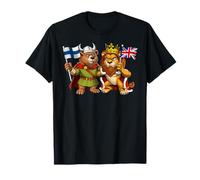 Drapeau de la Finlande et du Royaume-Uni. finno-Britanniques T-Shirt