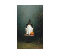 Drapeau de la forêt brumeuse avec œillets pour décoration intérieure ou extérieure - 91 x 152 cm