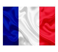 Drapeau de la France, Drapeau 90 cm x 150 cm, Grand Drapeau avec Boucle de Mât et Cordons pour Tenir, Drapeau Léger, Drapeau pour le Sport, le Football, les Manifestations, les Bâtiments, (France)