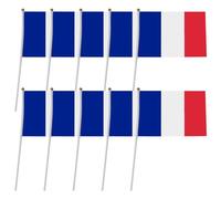 Drapeau de la France - Drapeau français bleu, blanc, rouge, 14 x 21 cm pour fêtes, festivals, événements historiques, salle de classe, ouverture