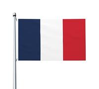 Drapeau de la France, drapeaux d'extérieur, 90 x 150 cm, double face, en polyester robuste, pour la maison, la cour, les festivals, les jardins extérieurs, les décorations de bienvenue
