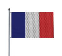 Drapeau de la France, drapeaux d'extérieur, 90 x 150 cm, double face, en polyester robuste, pour la maison, la cour, les festivals, les jardins extérieurs, les décorations de bienvenue