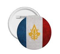 Drapeau de la France épingles à boutons épingles rondes insignes pour les étudiants de bureau fournitures de fête ou sacs à vêtements chapeaux S