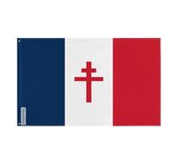 Drapeau de la France libre Plusieurs Tailles en Polyester 60x90cm 5. 1 œillet chaque coin