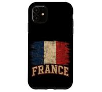 Drapeau de la France Vintage rétro français Style Ancien Cadeau de Voyage Coque pour iPhone 11