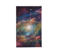 Drapeau de la galaxie de l'univers 9,6 x 1,5 m, drapeau de jardin vertical double face pour extérieur, cour, maison, bannière de fête amusante, décoration de la maison, drapeaux de jardin pour