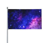 Drapeau de la galaxie de l'univers du ciel étoilé 3x5 pieds Bannière de jardin Tapisserie Bannières extérieures