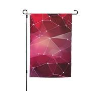 Drapeau de la galaxie rouge imprimé constellation 30,5 x 45,7 cm pour porche toutes saisons pour extérieur, cour, patio