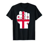Drapeau de la Géorgie Poing surélevé Georgia Pride T-Shirt