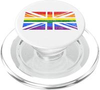 Drapeau de la Grande-Bretagne Angleterre LGBTQ Gay Pride Bannière Arc-en-Ciel PopSockets PopGrip pour MagSafe