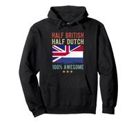 Drapeau de la Grande-Bretagne des Pays-Bas Demi Drapeau Britannique Sweat à Capuche