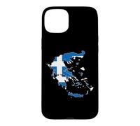 Drapeau de la Grèce avec cœur imprimé « Proud to Be Greek I Love Athens » Coque pour iPhone 15 Plus