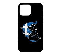 Drapeau de la Grèce avec cœur imprimé « Proud to Be Greek I Love Athens » Coque pour iPhone 16 Pro Max