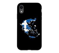Drapeau de la Grèce avec cœur imprimé « Proud to Be Greek I Love Athens » Coque pour iPhone XR