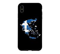 Drapeau de la Grèce avec cœur imprimé « Proud to Be Greek I Love Athens » Coque pour iPhone XS Max