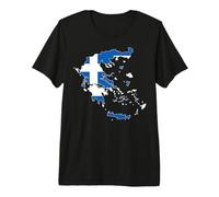 Drapeau de la Grèce avec cœur imprimé « Proud to Be Greek I Love Athens » T-Shirt Haut de Gamme