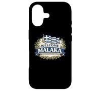 Drapeau de la Grèce de Bienvenue Malaka - Humour Grec drôle Coque pour iPhone 17