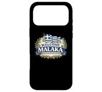 Drapeau de la Grèce de Bienvenue Malaka - Humour Grec drôle Coque pour iPhone 17 Pro Max