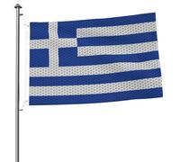 Drapeau de la Grèce Drapeaux pour extérieur 2x3 pieds double face robuste bannière drapeau pour maison cour festival extérieur jardin décoration drapeau de bienvenue